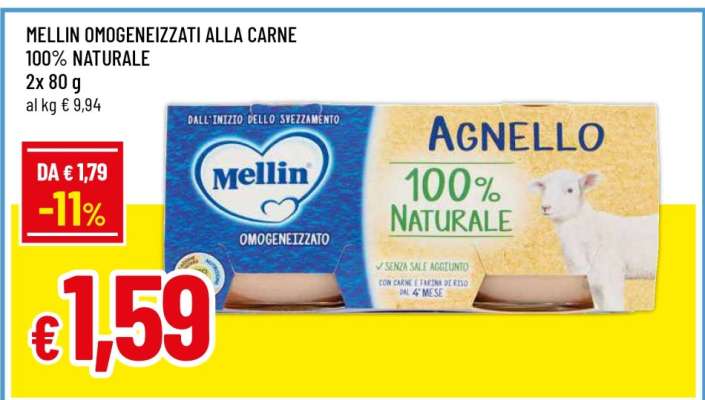 Mellin Omogeneizzati alla Carne