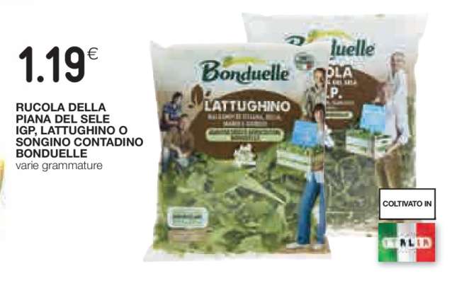 Rucola della Piana del Sele IGP, Lattughino o Songino Contadino Bonduelle