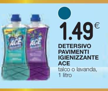 DETERSIVO PAVIMENTI IGIENIZZANTE ACE