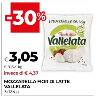 MOZZARELLA FIOR DI LATTE VALLELATA