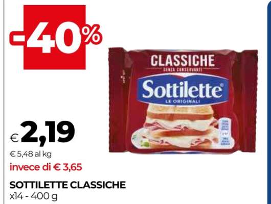 Sottilette Classiche