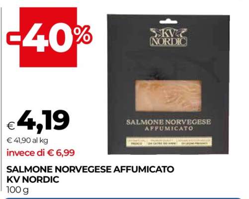 Salmone Norvegese Affumicato KV Nordic