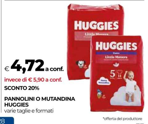 HUGGIES Pannolini o Mutandina