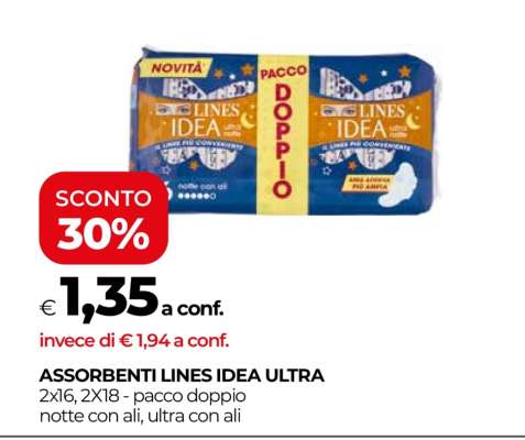 Assorbenti LINES Idea ultra