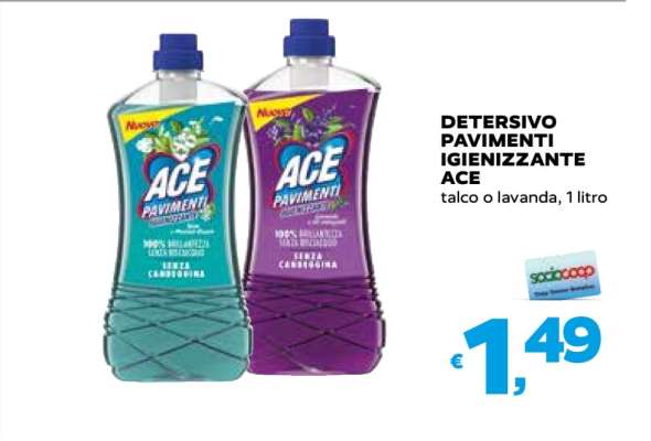 DETERSIVO PAVIMENTI IGIENIZZANTE ACE