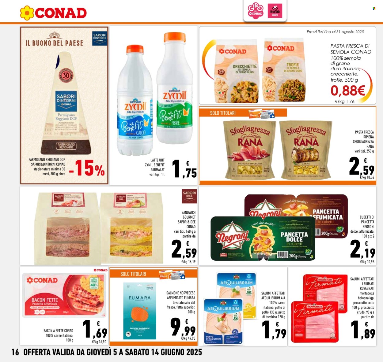 Volantino Conad - 5/6/2025 - 14/6/2025. Pagina 16