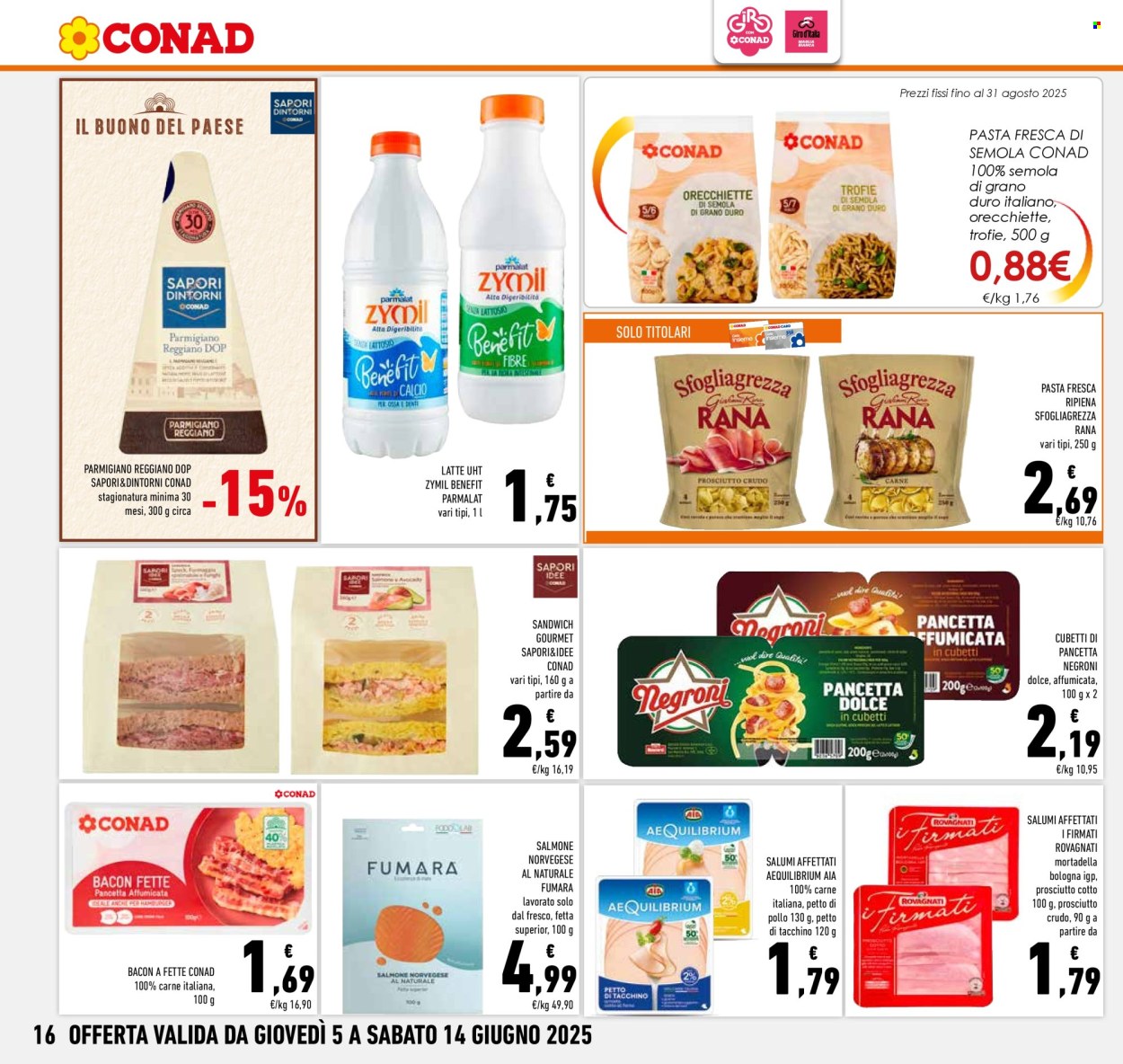 Volantino Conad - 5/6/2025 - 14/6/2025. Pagina 16