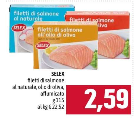 SELEX filetti di salmone