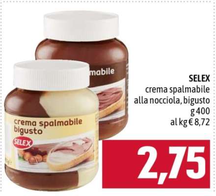 SELEX crema spalmabile alla nocciola, bigusto