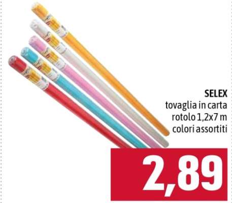 SELEX tovaglia in carta