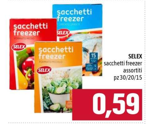 SELEX sacchetti freezer assortiti