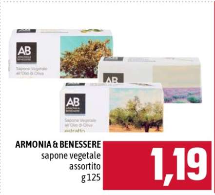 ARMONIA & BENESSERE sapone vegetale assortito