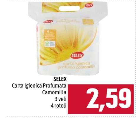 SELEX Carta Igienica Profumata Camomilla