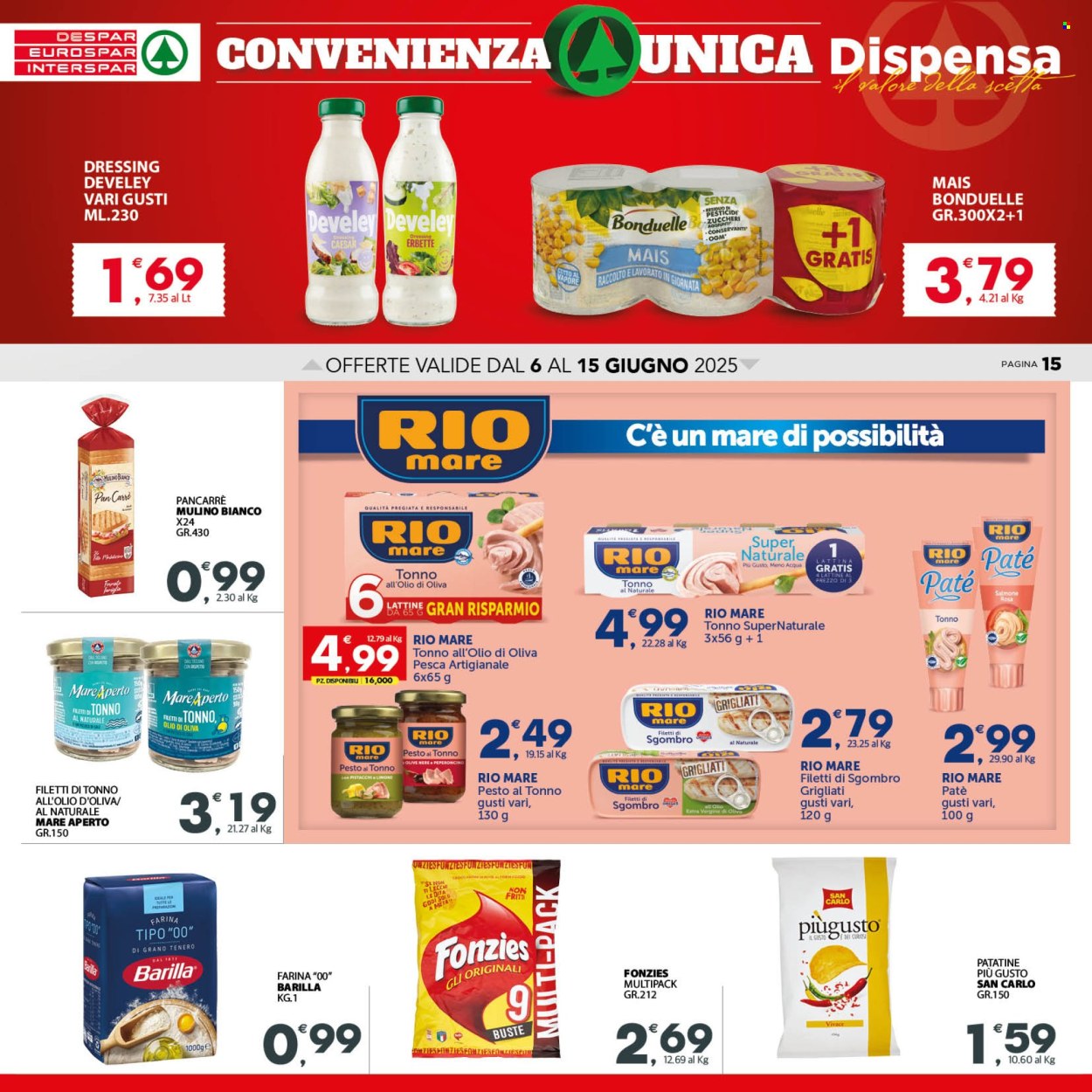 Volantino Eurospar - 6/6/2025 - 15/6/2025. Pagina 15