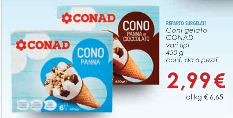 Coni gelato CONAD