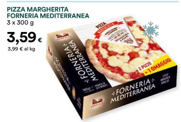 PIZZA MARGHERITA FORNERIA MEDITERRANEA