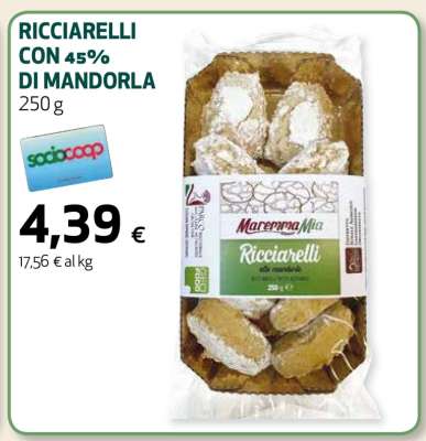 RICCIARELLI CON 45% DI MANDORLA