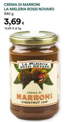 CREMA DI MARRONI LA MIELERIA ROSSI NOVARO