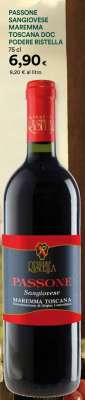 PASSONE SANGIOVESE MAREMMA TOSCANA DOC PODERE RISTELLA