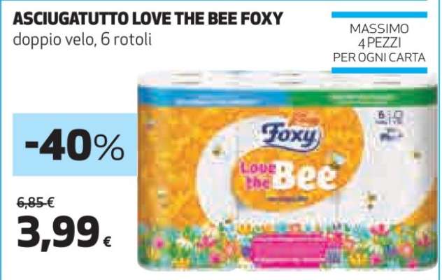 ASCIUGATUTTO LOVE THE BEE FOXY