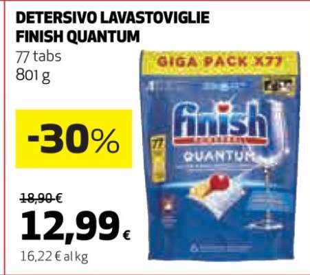DETERSIVO LAVASTOVIGLIE FINISH QUANTUM