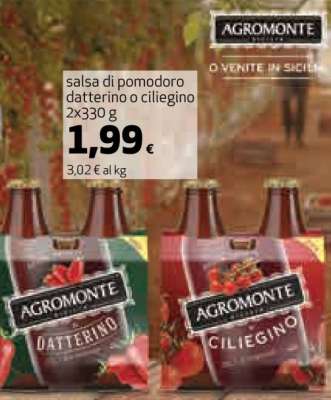 Agromonte Salsa di Pomodoro Datterino o Ciliegino