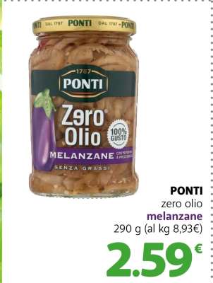 PONTI zero olio melanzane