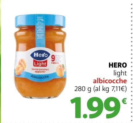 HERO light albicocche