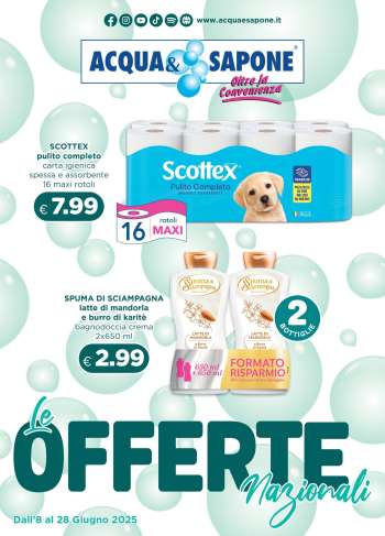 Volantino Acqua & Sapone - 8/6/2025 - 28/6/2025.
