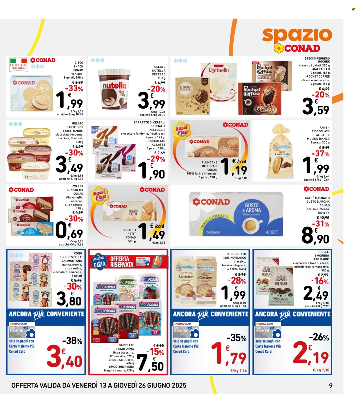 Volantino Spazio Conad - 13/6/2025 - 26/6/2025. Pagina 9
