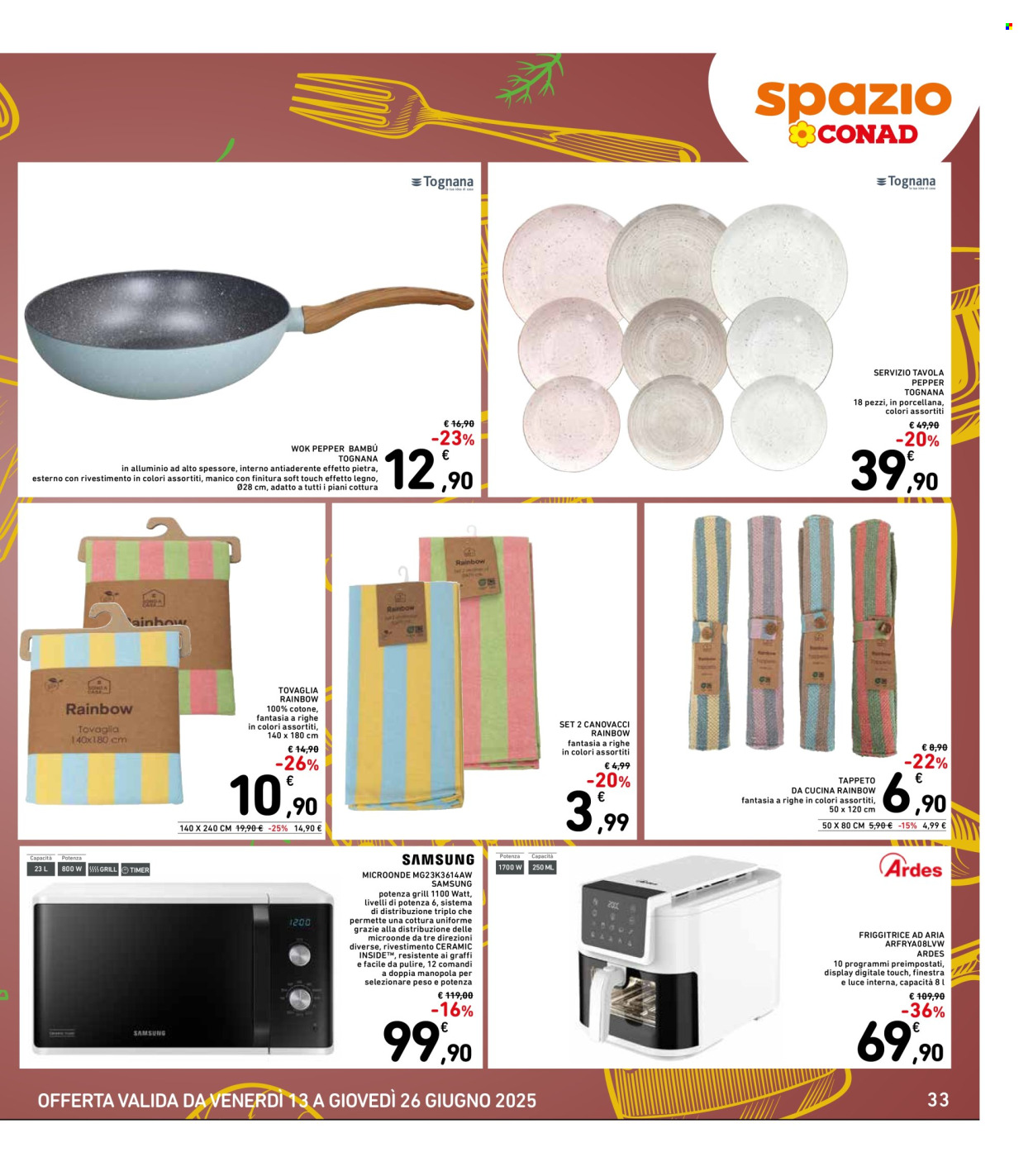 Volantino Spazio Conad - 13/6/2025 - 26/6/2025. Pagina 33