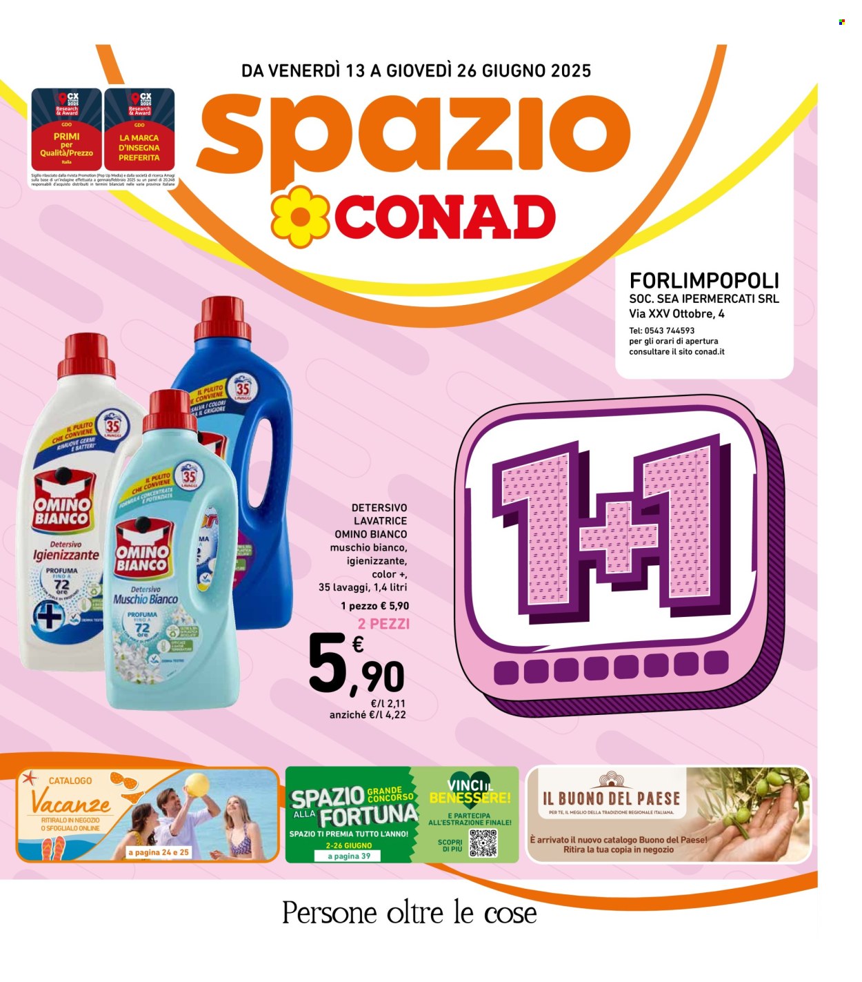 Volantino Spazio Conad - 13/6/2025 - 26/6/2025. Pagina 1