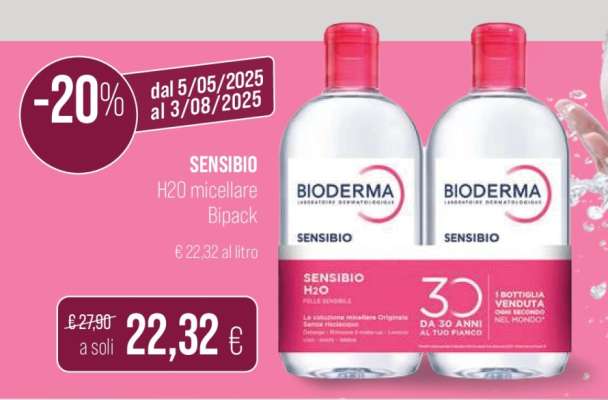 BIODERMA SENSIBIO H2O micellare Bipack