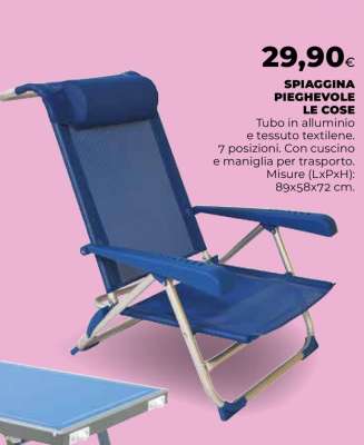 SPIAGGINA PIEGHEVOLE LE COSE