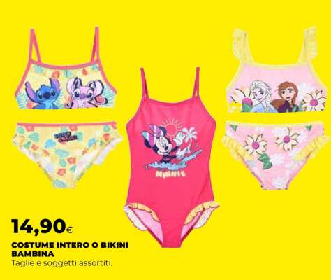 COSTUME INTERO O BIKINI BAMBINA
