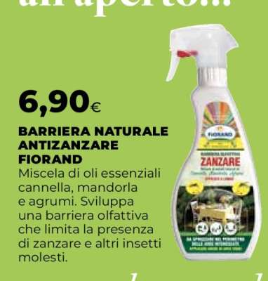 BARRIERA NATURALE ANTIZANZARE FIORAND