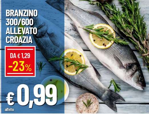 BRANZINO 300/600 ALLEVATO CROAZIA