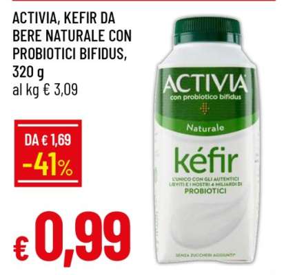 ACTIVIA, KEFIR DA BERE NATURALE CON PROBIOTICI BIFIDUS