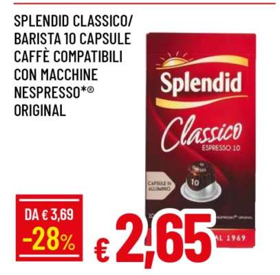 SPLENDID CLASSICO/BARISTA 10 CAPSULE