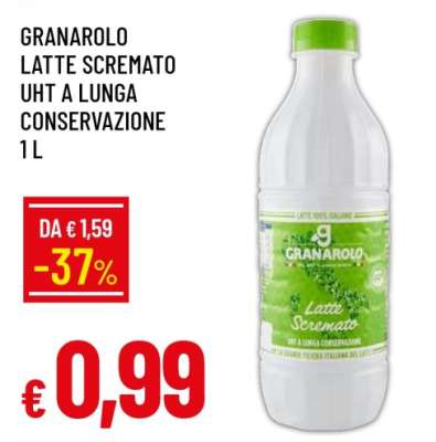 GRANAROLO LATTE SCREMATO UHT A LUNGA CONSERVAZIONE 1 L