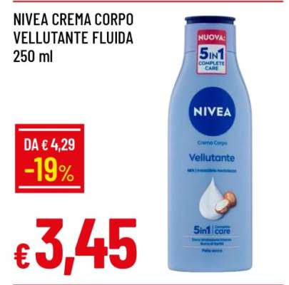 NIVEA CREMA CORPO VELLUTANTE FLUIDA