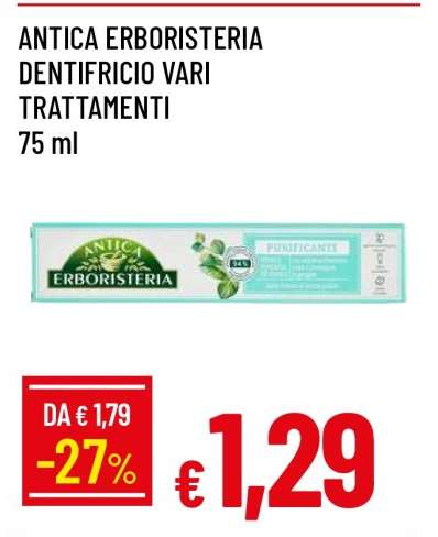 ANTICA ERBORISTERIA DENTIFRICIO VARI TRATTAMENTI
