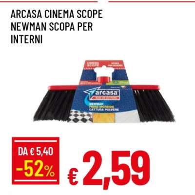 ARCASA CINEMA SCOPE NEWMAN SCOPA PER INTERNI