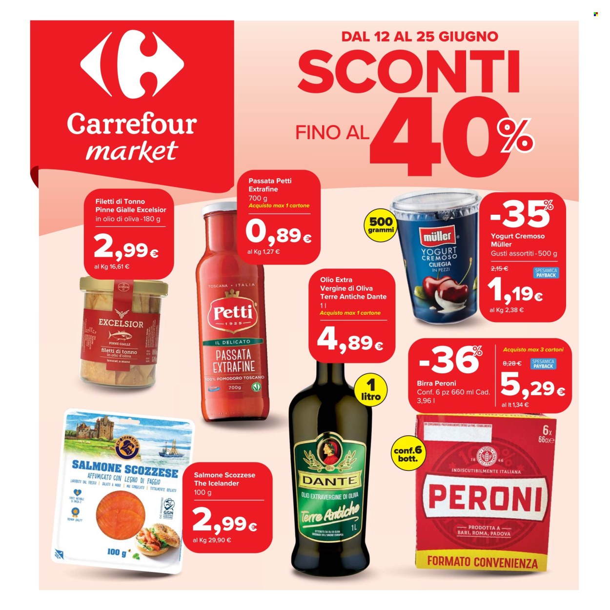 Volantino Carrefour - 12/6/2025 - 25/6/2025. Pagina 1