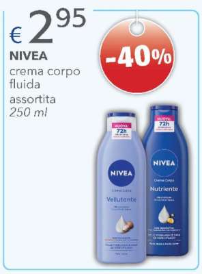 NIVEA crema corpo fluida assortita