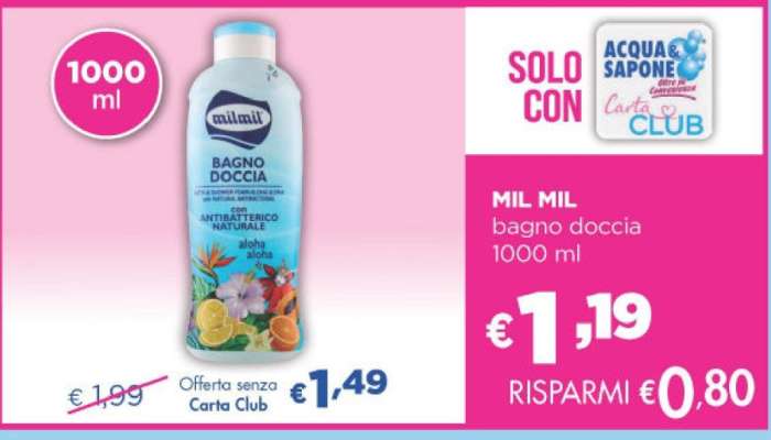 MIL MIL bagno doccia 1000 ml