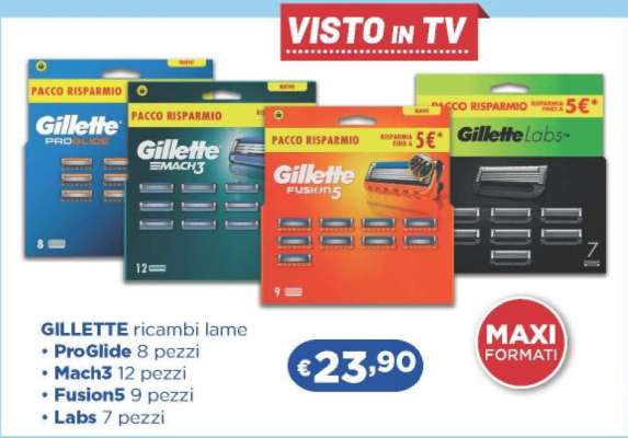 GILLETTE ricambi lame