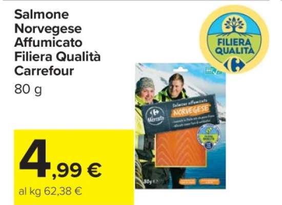 Salmone Norvegese Affumicato Filiera Qualità Carrefour