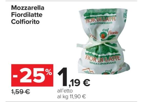 Mozzarella Fiordilatte Colfiorito