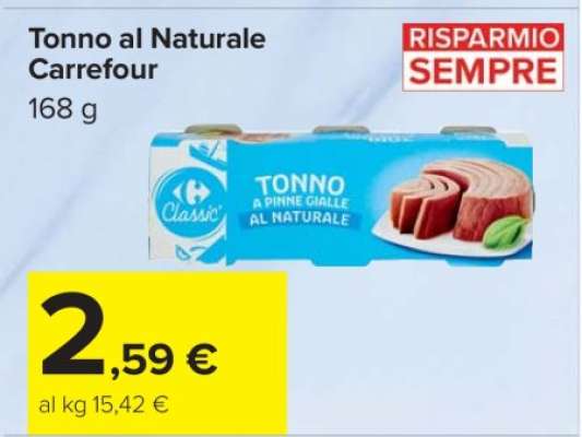 Tonno al Naturale Carrefour
